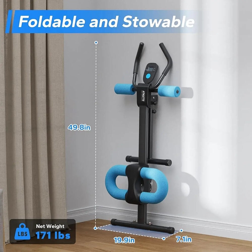 Foldable Ab Machine Full Body Workout With Free Resistance Band