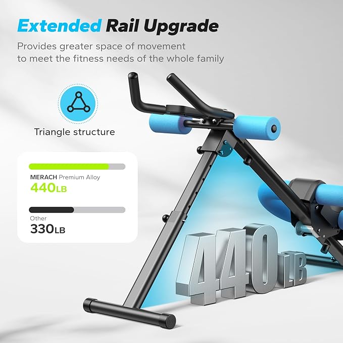 Foldable Ab Machine Full Body Workout With Free Resistance Band