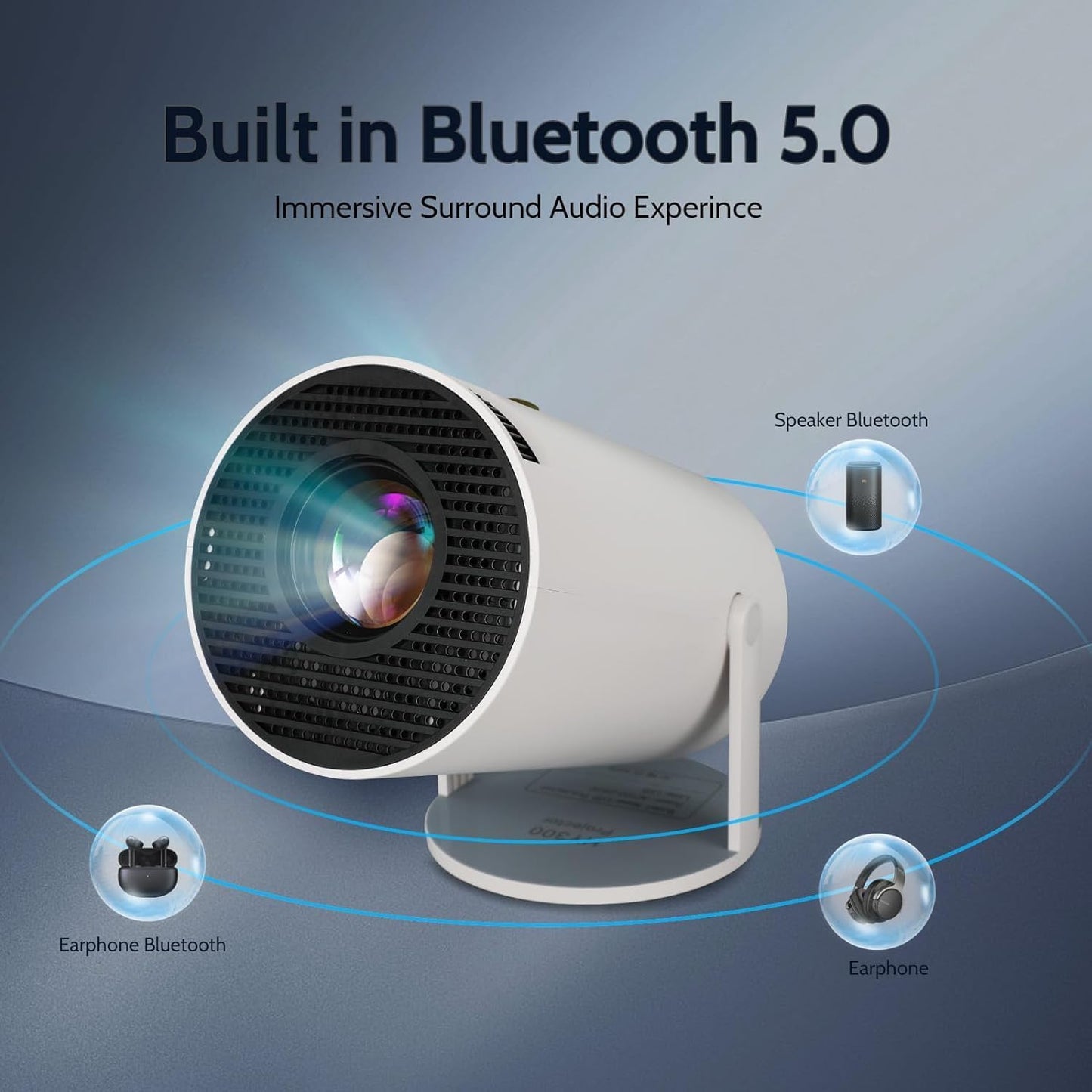 Full HD Mini Portable Projector Theater Pro (With Built-in Apps)