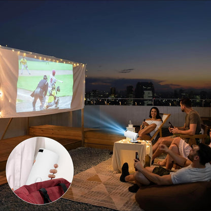Full HD Mini Portable Projector Theater Pro (With Built-in Apps)