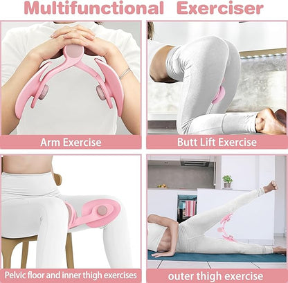 4 in 1 Multifunction Thigh Master Hip Trainer Kegel Exerciser, Pelvic Floor Trainer, Kegel Trainer for Postpartum Rehabilitation, Trimmer Inner Thigh, Thigh Toner Workout