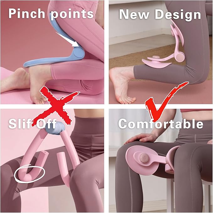 4 in 1 Multifunction Thigh Master Hip Trainer Kegel Exerciser, Pelvic Floor Trainer, Kegel Trainer for Postpartum Rehabilitation, Trimmer Inner Thigh, Thigh Toner Workout