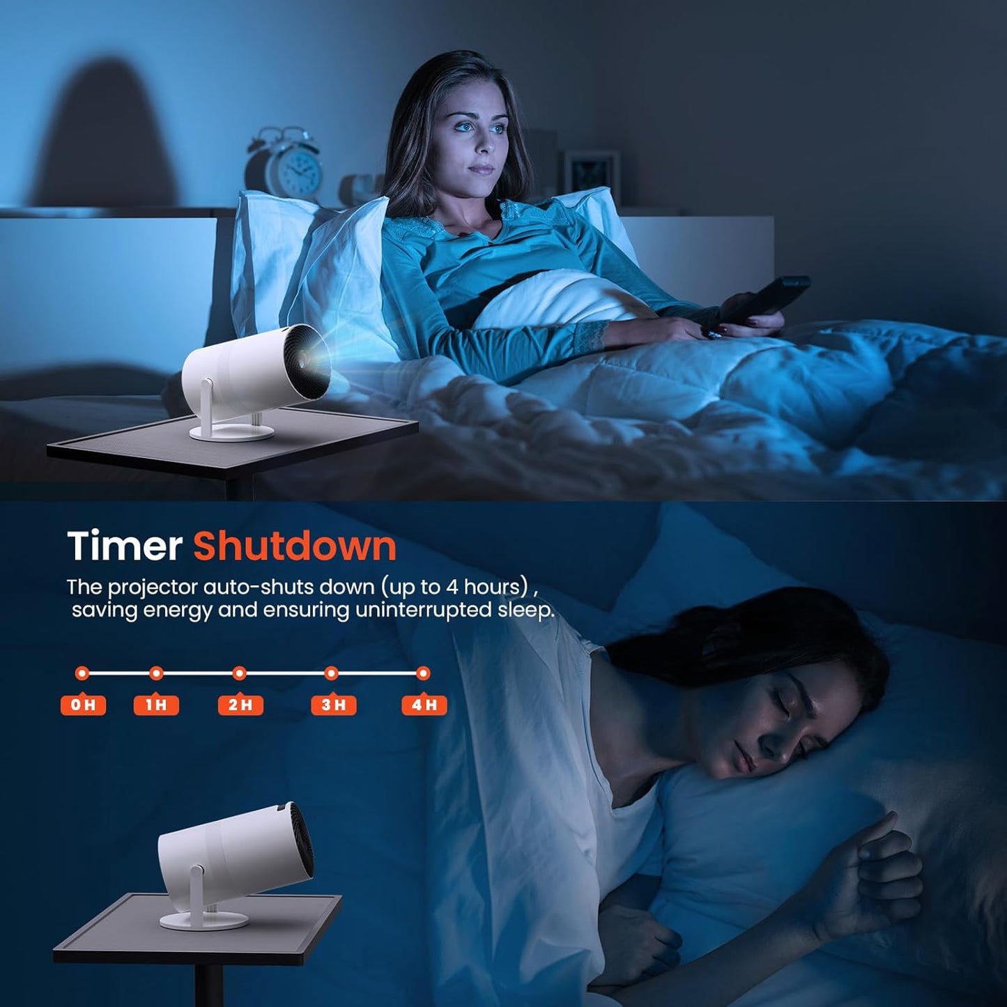 Full HD Mini Portable Projector Theater Pro (With Built-in Apps)