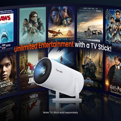 Full HD Mini Portable Projector Theater Pro (With Built-in Apps)