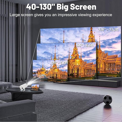 Full HD Mini Portable Projector Theater Pro (With Built-in Apps)