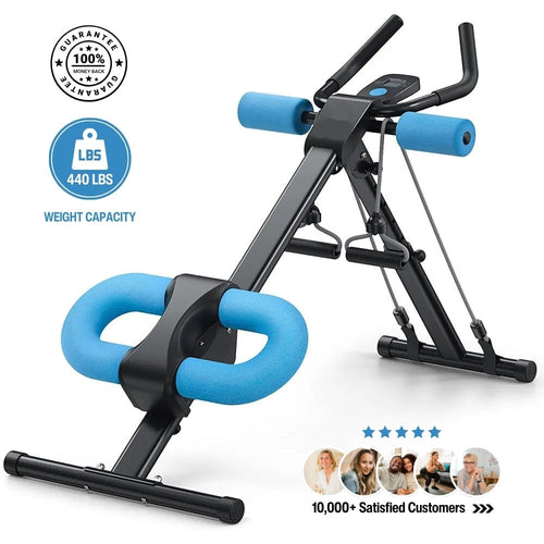 Foldable Ab Machine Full Body Workout With Free Resistance Band