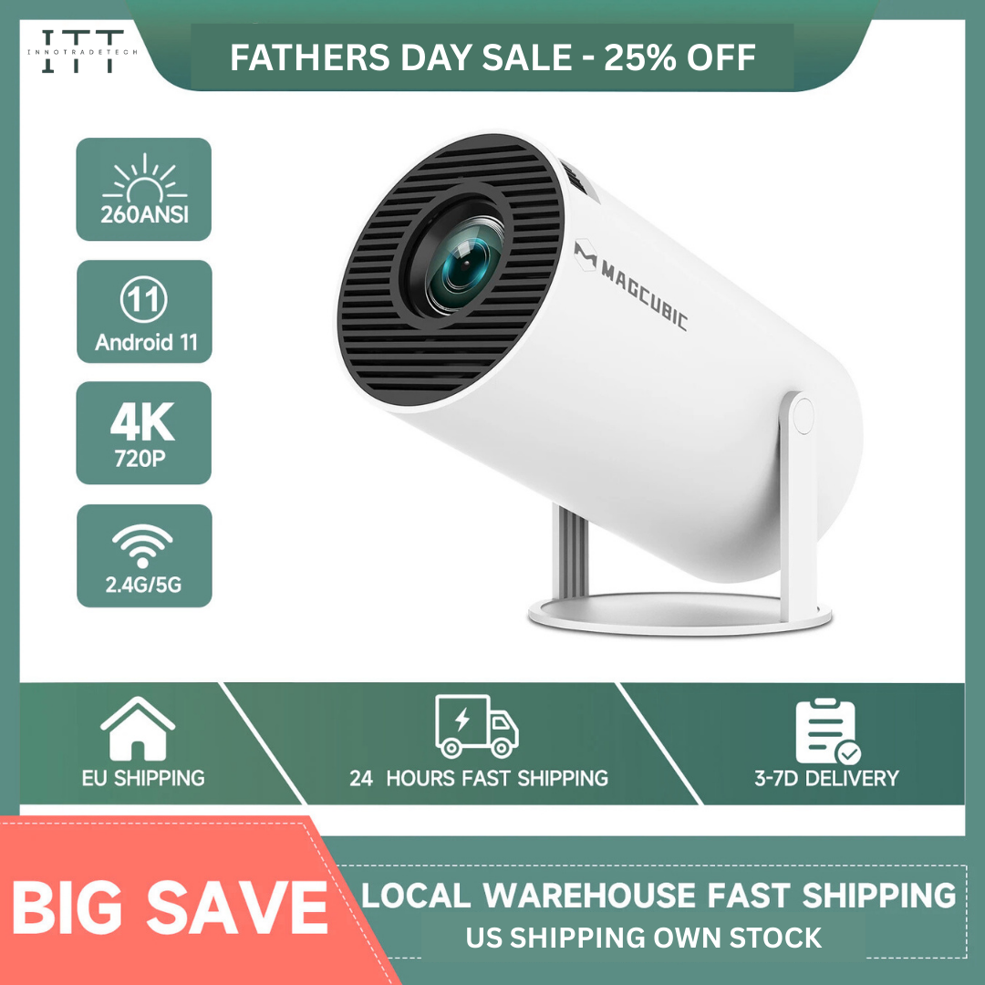 Full HD Mini Portable Projector Theater Pro (With Built-in Apps)