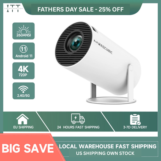 Full HD Mini Portable Projector Theater Pro (With Built-in Apps)